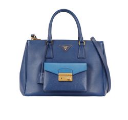 Medium Galleria, Saffiano, Blue, S, 3*